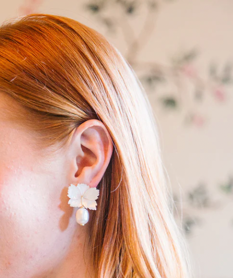 M Donohue Audrey Pearl earrings