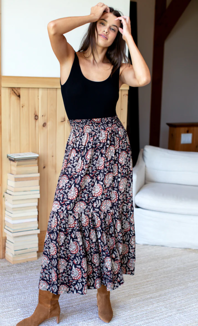 Emerson Fry Shirred Skirt – The Lovely Nantucket