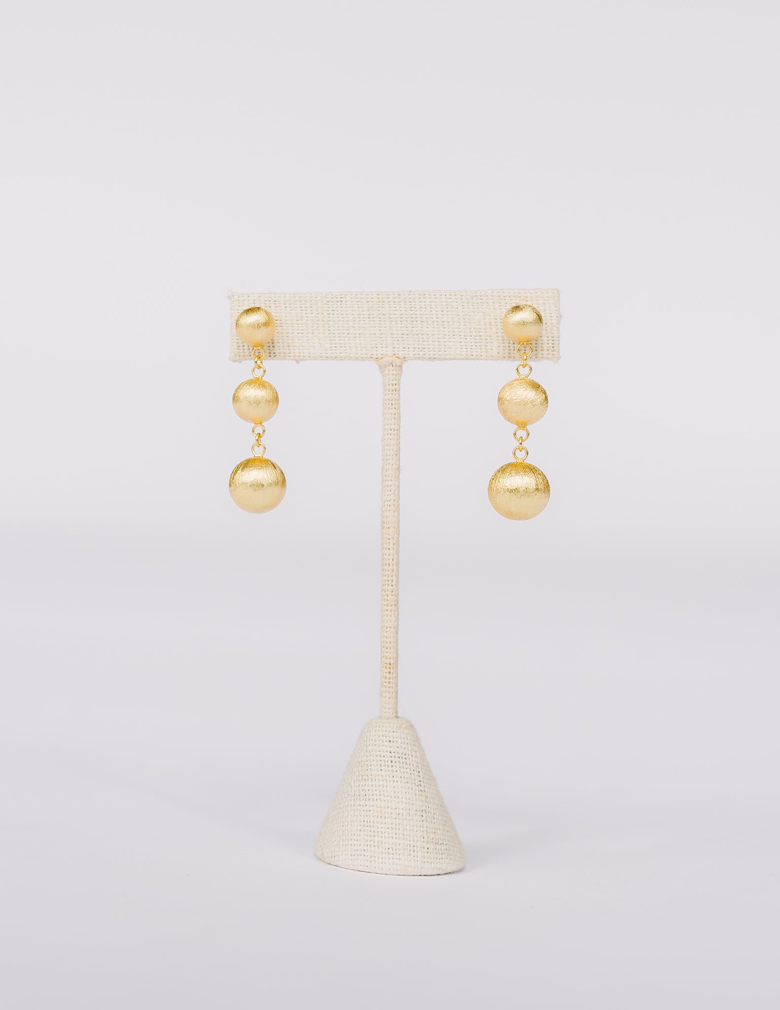 Betty Carre Earrings in Brushed Gold